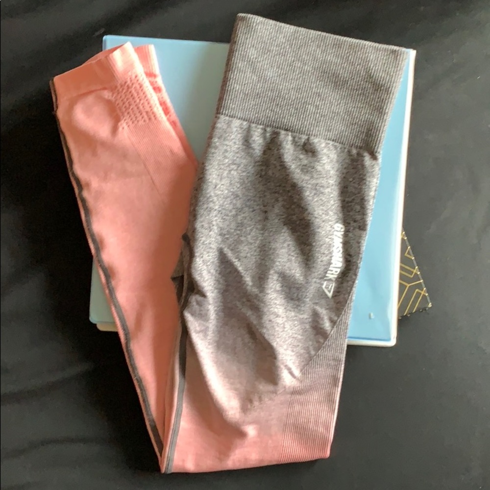 NWOT gymshark ombré seamless grey to peach marl